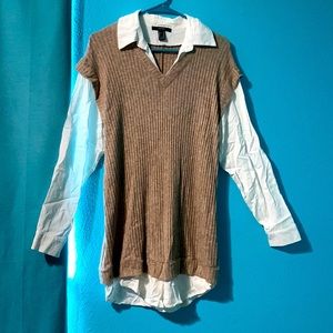 Knit long sleeve dress